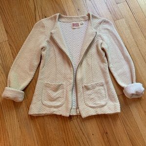 Anthropologie Zip Up Sweater Blazer/ Jacket